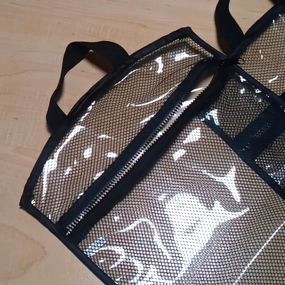 Clear and Mesh Zippered Bags w/Handles (2 Bag Set) - Picture 2 of 2